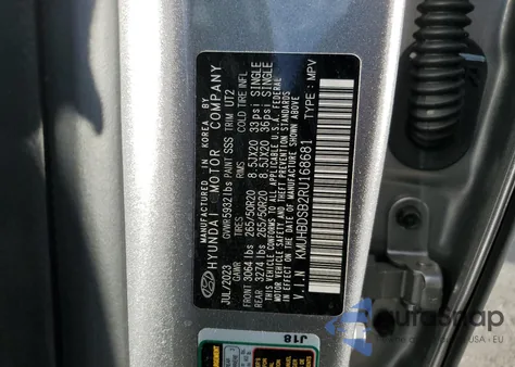 2024 Genesis Gv80 Base из США, поврежденный, VIN KMUHBDSB2RU168681